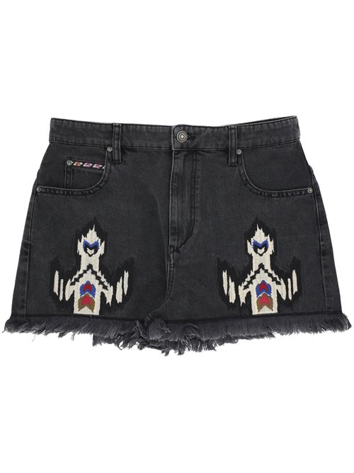 Shorts in denim con ricamo MARANT ETOILE | SH0001FEC1H02E02DG